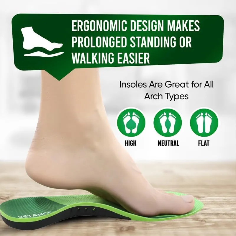 Insoles 2.0 for Men & Women – Plantar Fasciitis, Heel Pain, Flat Feet & Overpronation | Heavy-Duty Arch Support for Standing All Day | Built for 200  lbs | Men’s 12.5-14