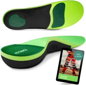Insoles 2.0 for Men & Women – Plantar Fasciitis, Heel Pain, Flat Feet & Overpronation | Heavy-Duty Arch Support for Standing All Day | Built for 200  lbs | Men’s 12.5-14