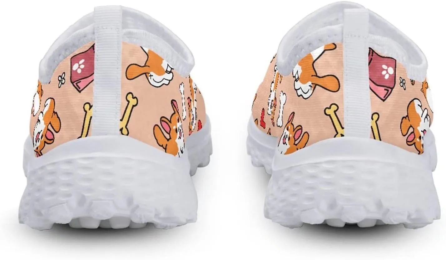 INSTANTARTS 3D Animal Women's Breathable Flat Running Water Shoes Beach Loafer