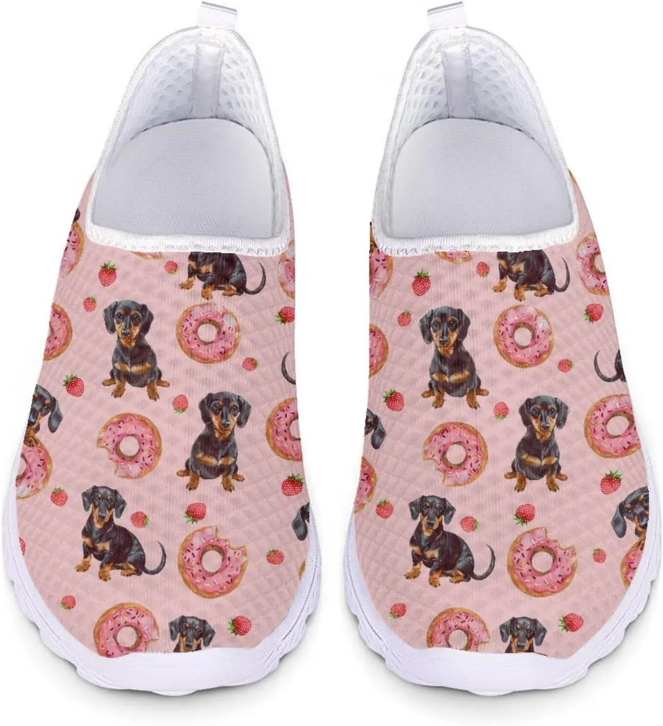 INSTANTARTS 3D Animal Women's Breathable Flat Running Water Shoes Beach Loafer