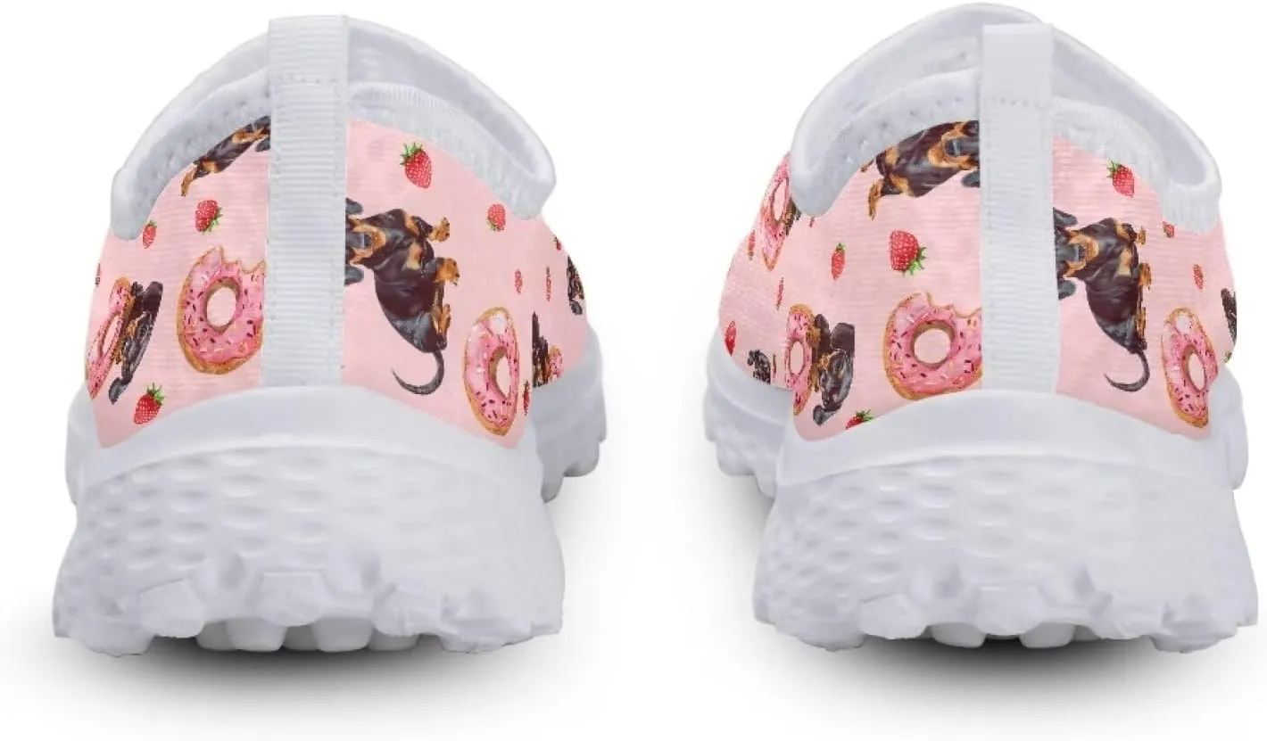 INSTANTARTS 3D Animal Women's Breathable Flat Running Water Shoes Beach Loafer