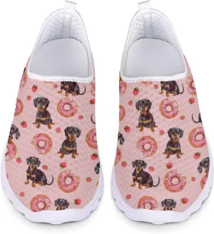 INSTANTARTS 3D Animal Women's Breathable Flat Running Water Shoes Beach Loafer