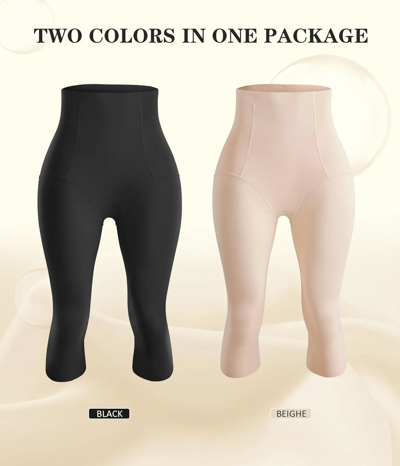 Irisnaya Women Seamless Shapewear Control Panties High Waist Trainer Tummy Butt Lifter Body Shaper Short Thighs Slimmer