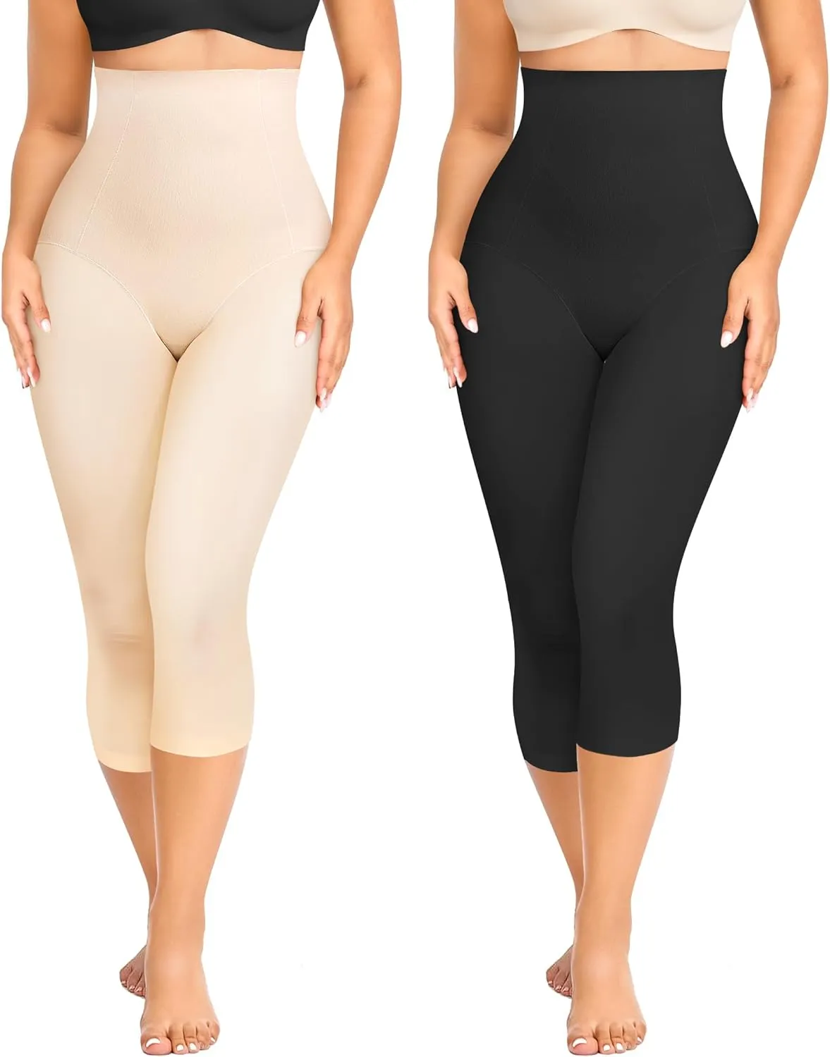 Irisnaya Women Seamless Shapewear Control Panties High Waist Trainer Tummy Butt Lifter Body Shaper Short Thighs Slimmer