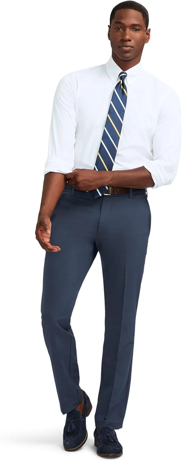 IZOD Men's Non-Iron Stretch Straight Fit Flat Front Traveler Chino Pant