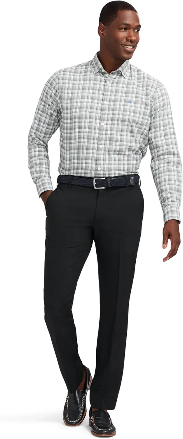 IZOD Men's Non-Iron Stretch Straight Fit Flat Front Traveler Chino Pant