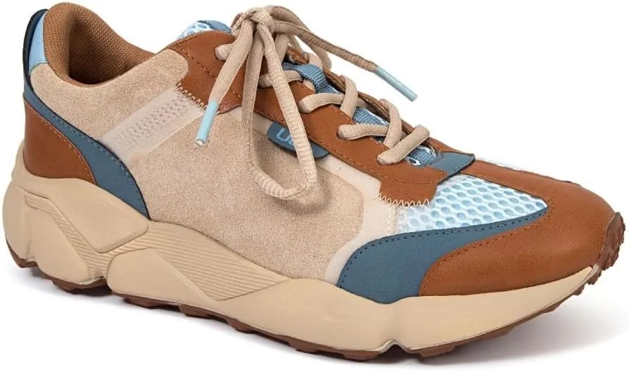 JBU Silene Women's Comfort Casual Lace Up Low Top Fashion Sneaker