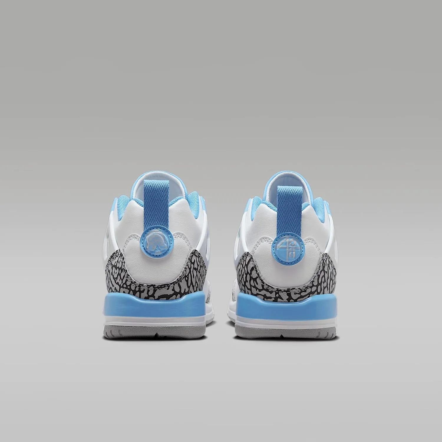 Jordan Spizike Low Big Kids' Shoes (FQ3950-141, White/Wolf Grey/Anthracite/University Blue)