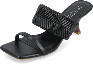 Journee Womens Monyka Tru Comfort Foam Woven Slip On Sandals