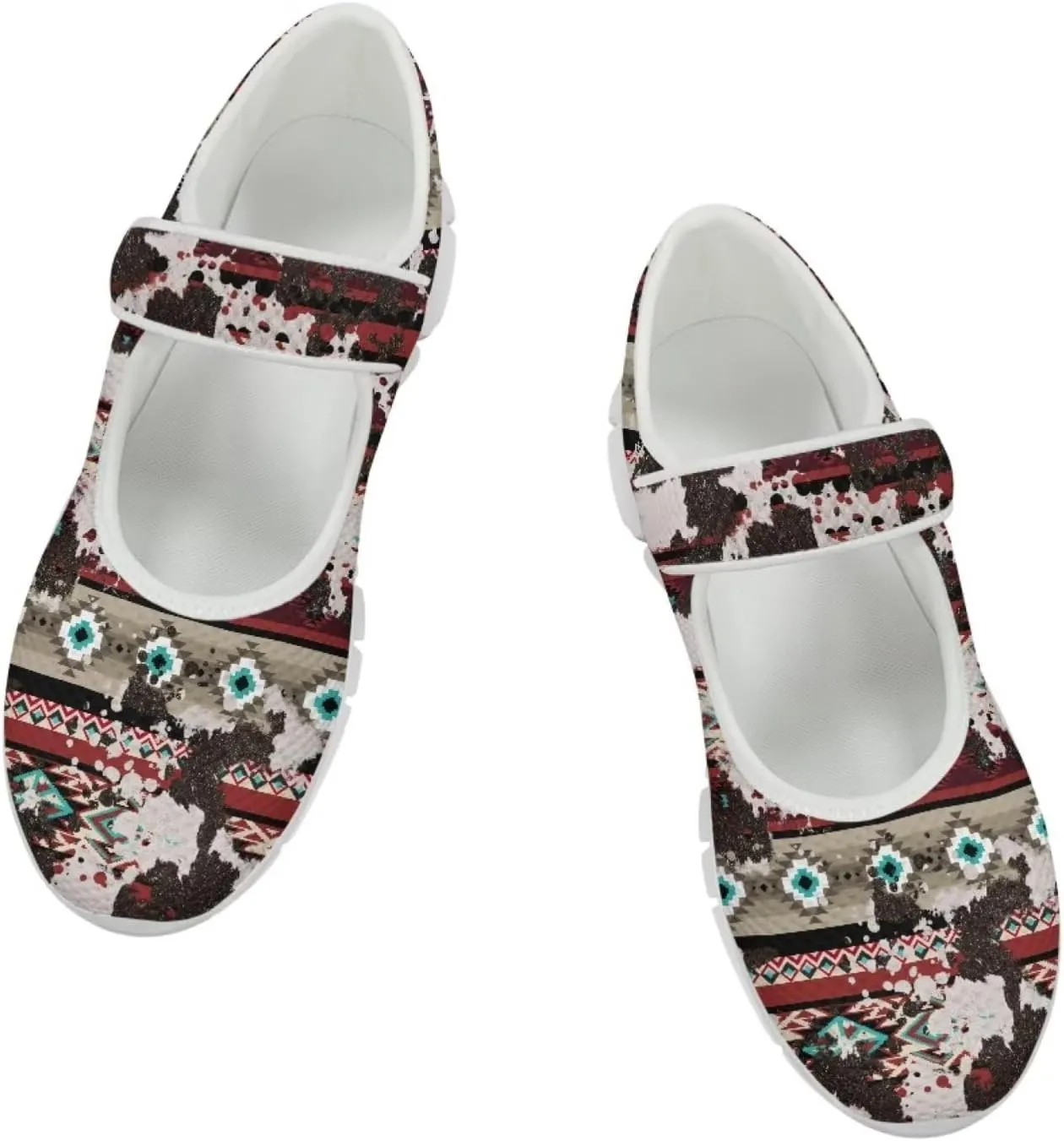 JoyLamoria Women’s Breathable Walking Shoes Trainer Sport Sneakers Adjustable Flats,Tropical Sloth Palm Leaves Print