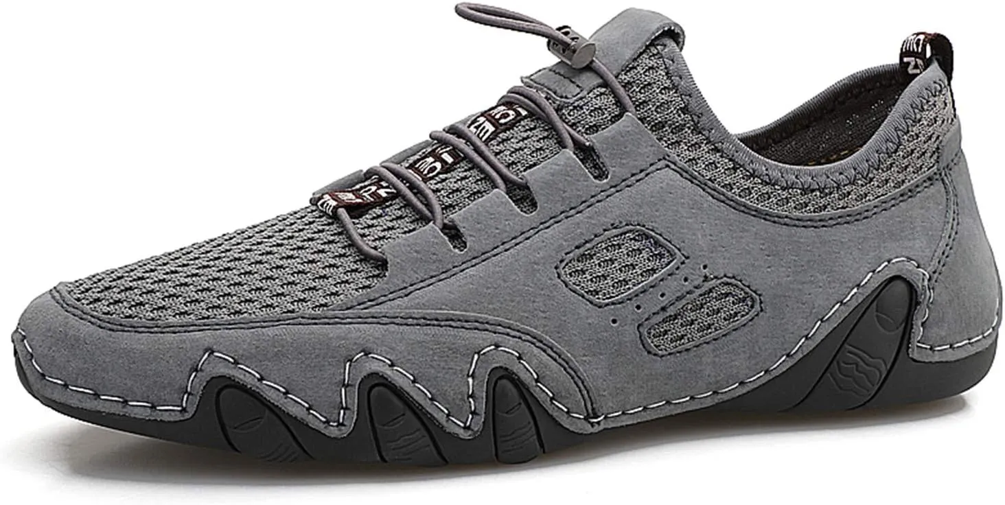 JOYVIP Men's Leather Driving Shoes Casual Comfort Loafer Moccasin