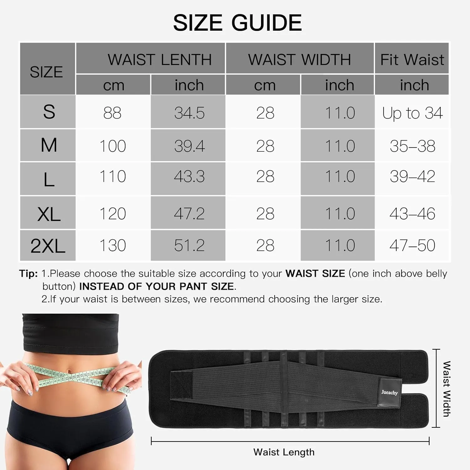 Jueachy Waist Trimmer for Women Workout: Sweat Waist Trainer for Womens - Easy Clean for Men Gym