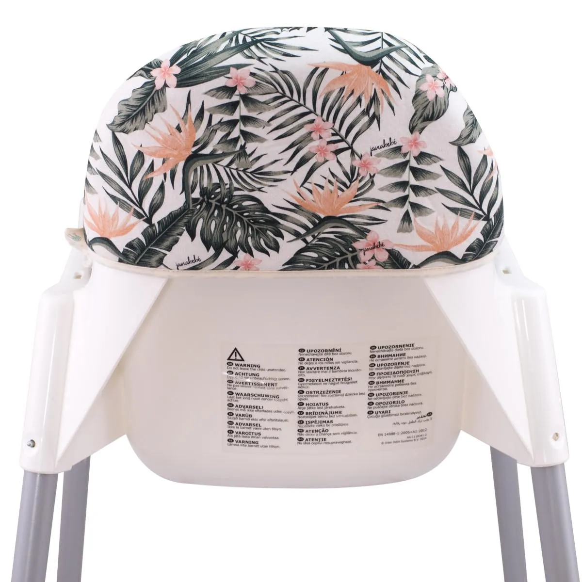 JYOKO Kids High Chair Cushion Compatible with IKEA Antilop 100% Cotton   Foam  3D Air Confort Made (African Sunset)