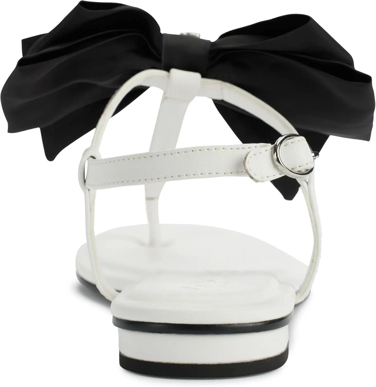 Karl Lagerfeld Paris Women's Cushioned Insole Everyday Cristi Bow-Flat Womes's Sandals Slide
