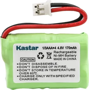 Kastar 50-Pack 4.8V 170mAh Ni-MH Rechargeable Battery for PetSafe Yard & Park Remote Dog Trainer, PDT00-12470 RFA-417 PAC00-12159 FR-200P Collar Receiver Plus Coaster, SportDog FR200, SD-400, SD-800
