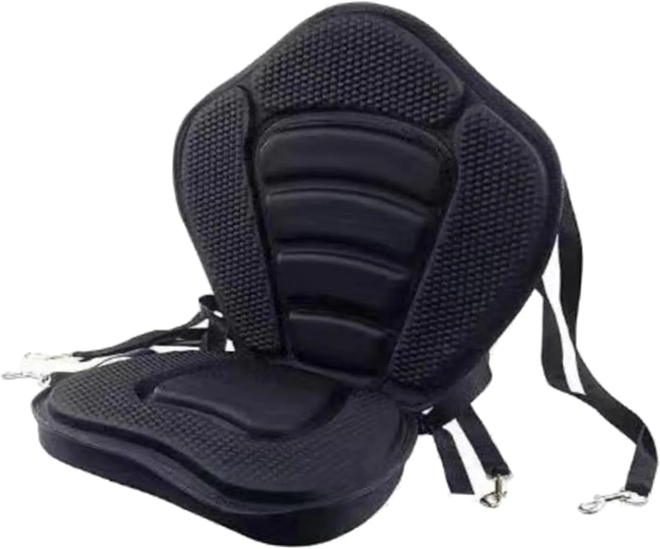 Kayak Seats with Back Support for Sit in Comfortable Sitting,5cm Thick Padded Canoe Backrest Seat with 4 Adjustable Straps for Kayaking, Canoeing, Fishing, Paddle Boarding