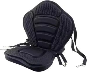 Kayak Seats with Back Support for Sit in Comfortable Sitting,5cm Thick Padded Canoe Backrest Seat with 4 Adjustable Straps for Kayaking, Canoeing, Fishing, Paddle Boarding