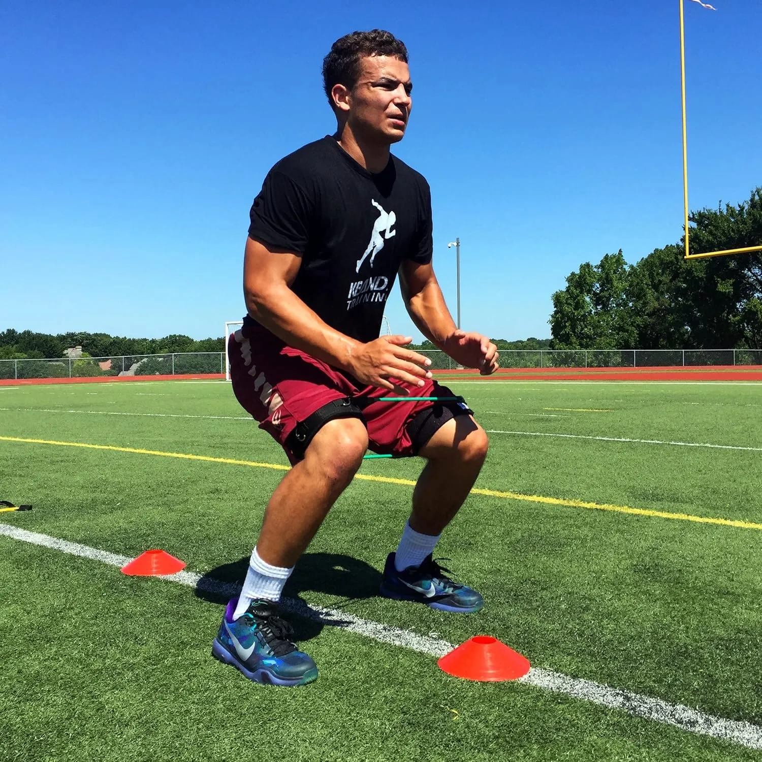 Kbands Elite Speed Training Kit - Kbands Leg Resistance Bands, Reactive Stretch Cord, Victory Ropes - Increase Speed & Agility with Resisted Sport Specific Drills