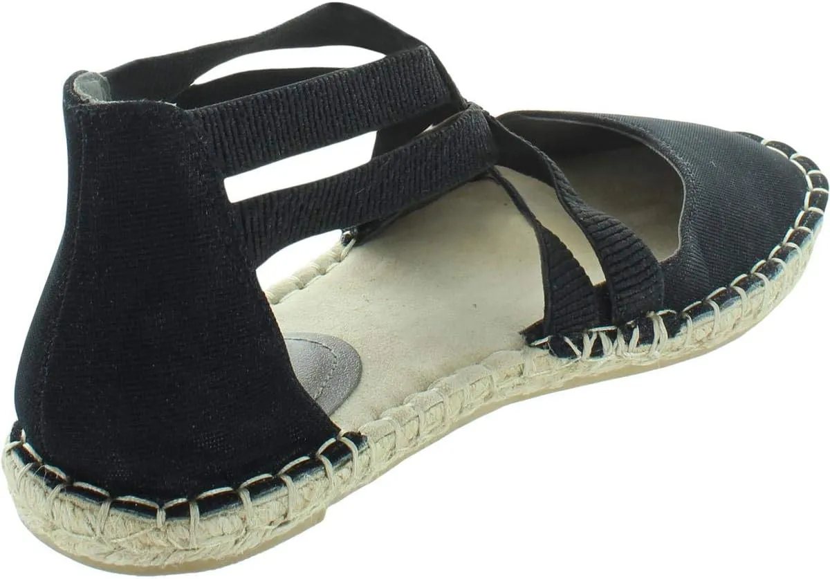 Kenneth Cole REACTION Women's How to Dance Espadrille Flat,Black Fabric,US