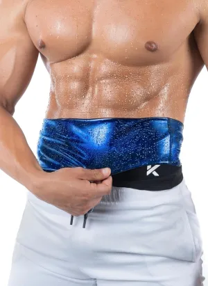 Kewlioo Men's Heat Trapping Waist Toner - Waist Trainer for Men - Comfortable & Discreet Waist Trimmer Thermo Sauna Belt