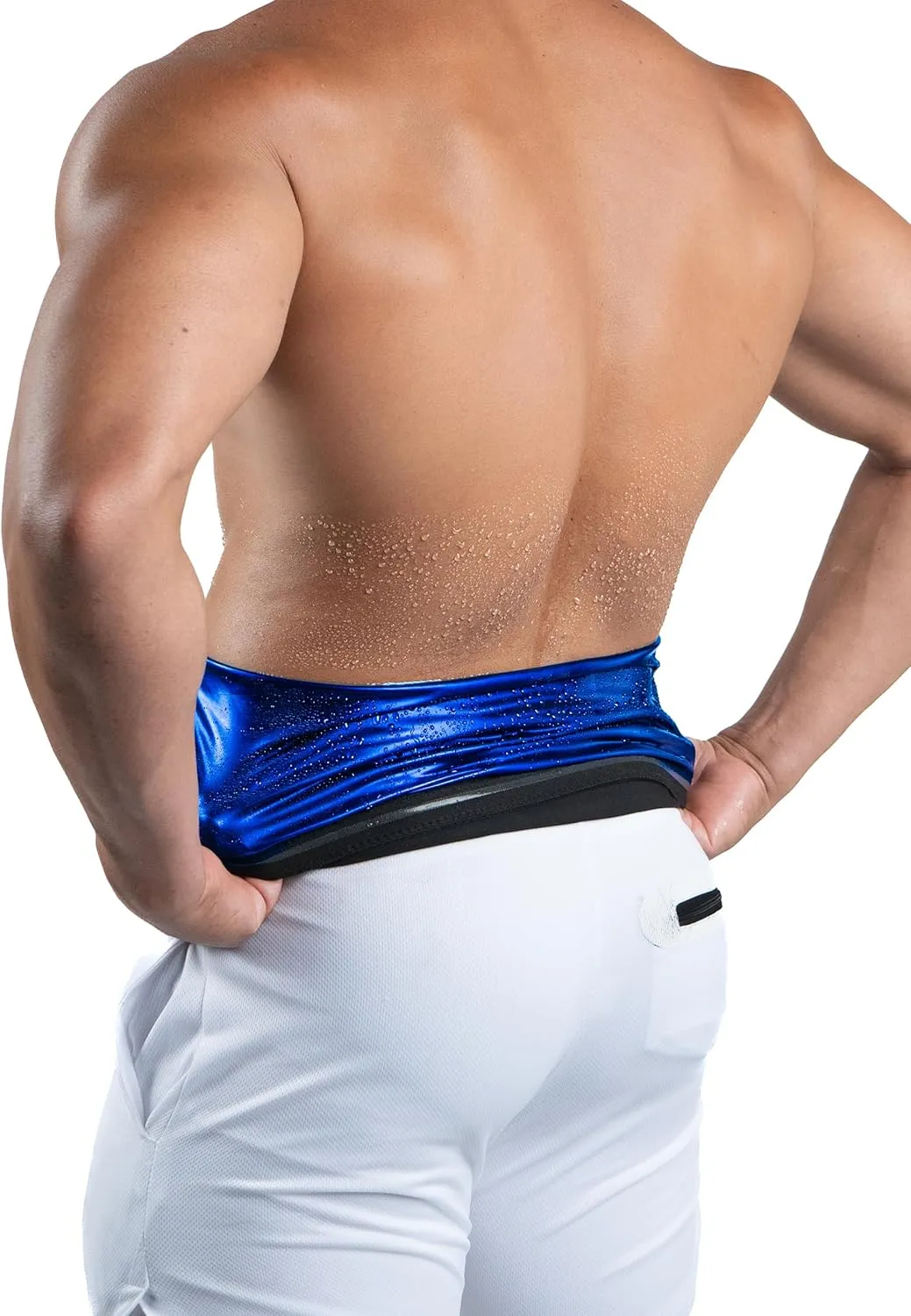 Kewlioo Men's Heat Trapping Waist Toner - Waist Trainer for Men - Comfortable & Discreet Waist Trimmer Thermo Sauna Belt