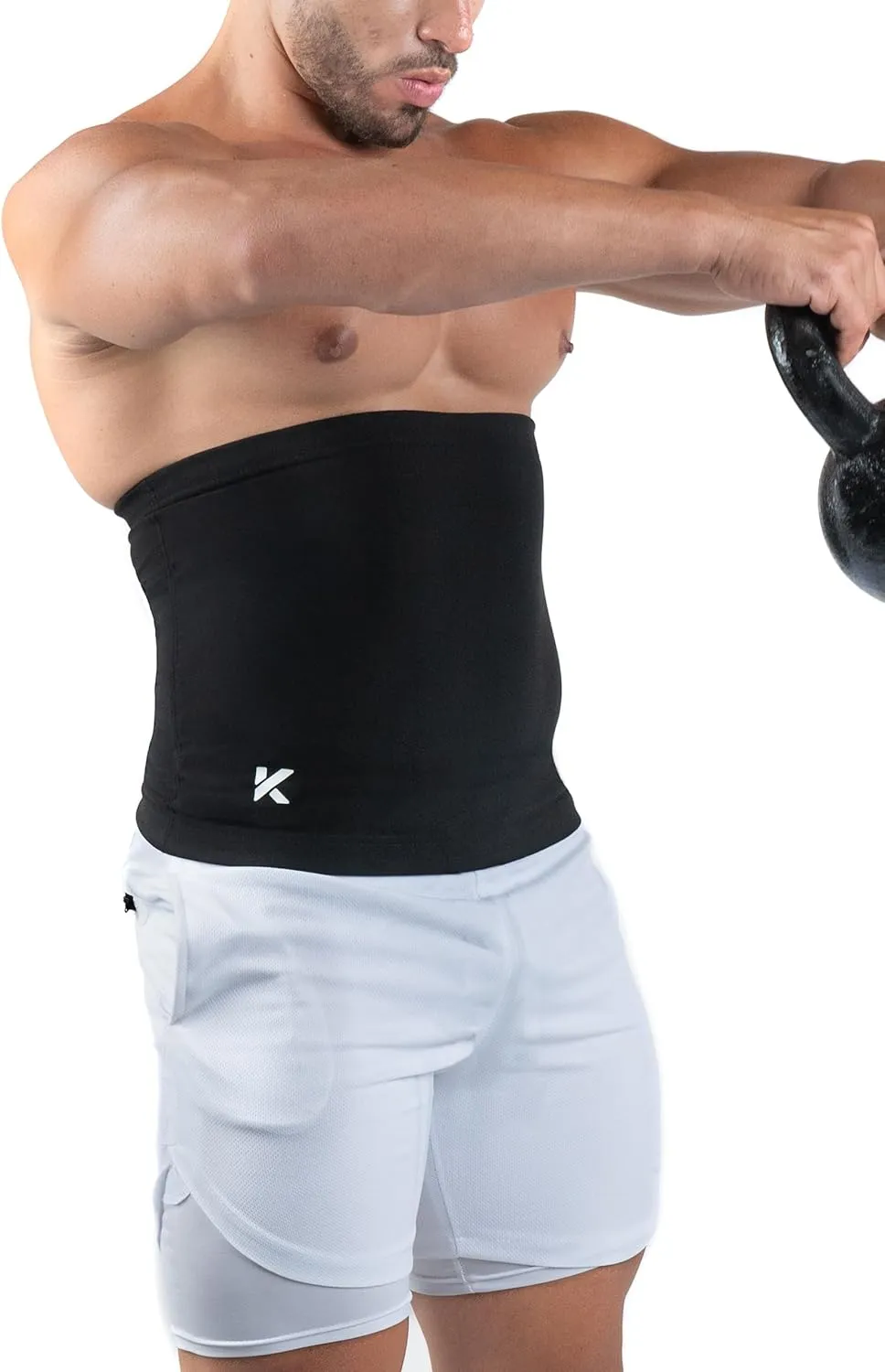 Kewlioo Men's Heat Trapping Waist Toner - Waist Trainer for Men - Comfortable & Discreet Waist Trimmer Thermo Sauna Belt