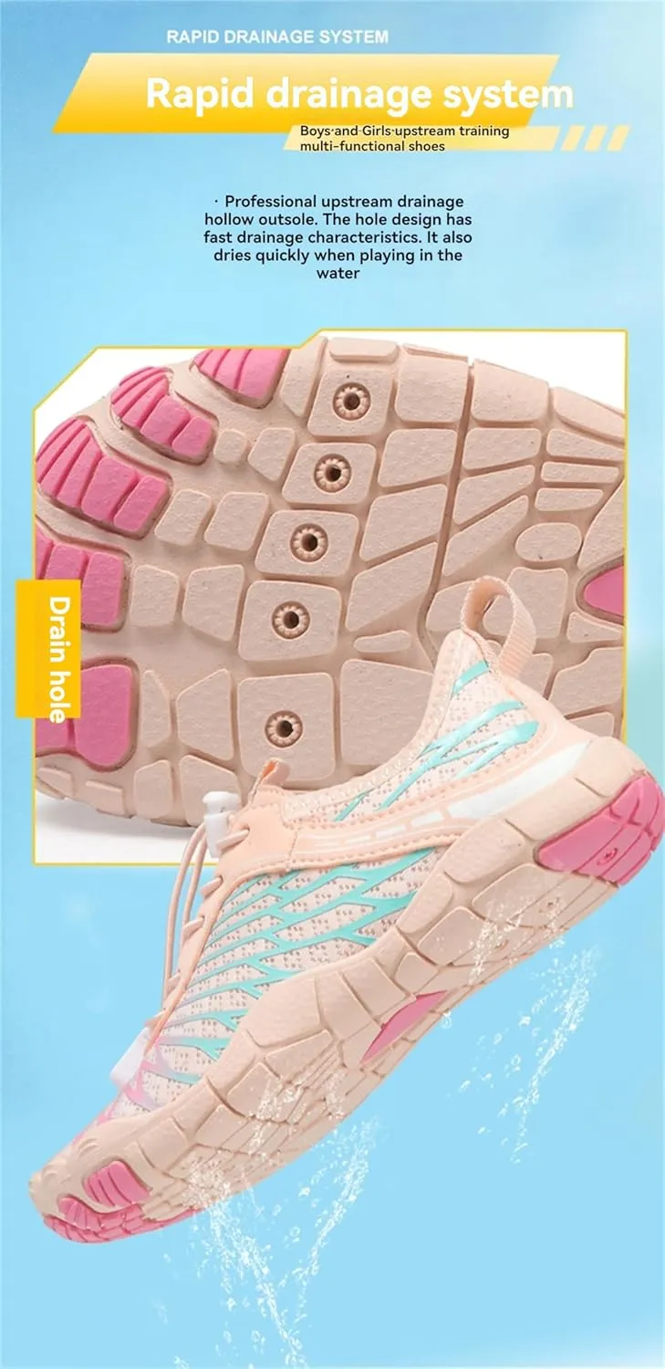 Kids Barefoot Shoes Toddler Boys Girls Sneakers Comfort Anti-Slip Walking Shoes Wide Toe Box Quick Dry Lightweigt Waterproof Breathable Shoes Non-Slip Hiking Footwear Shoes Barefoot Sneakers