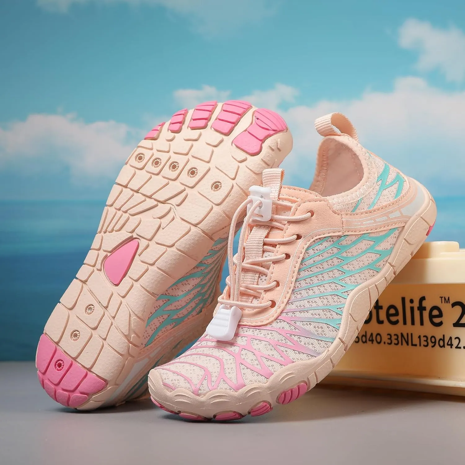 Kids Barefoot Shoes Toddler Boys Girls Sneakers Comfort Anti-Slip Walking Shoes Wide Toe Box Quick Dry Lightweigt Waterproof Breathable Shoes Non-Slip Hiking Footwear Shoes Barefoot Sneakers