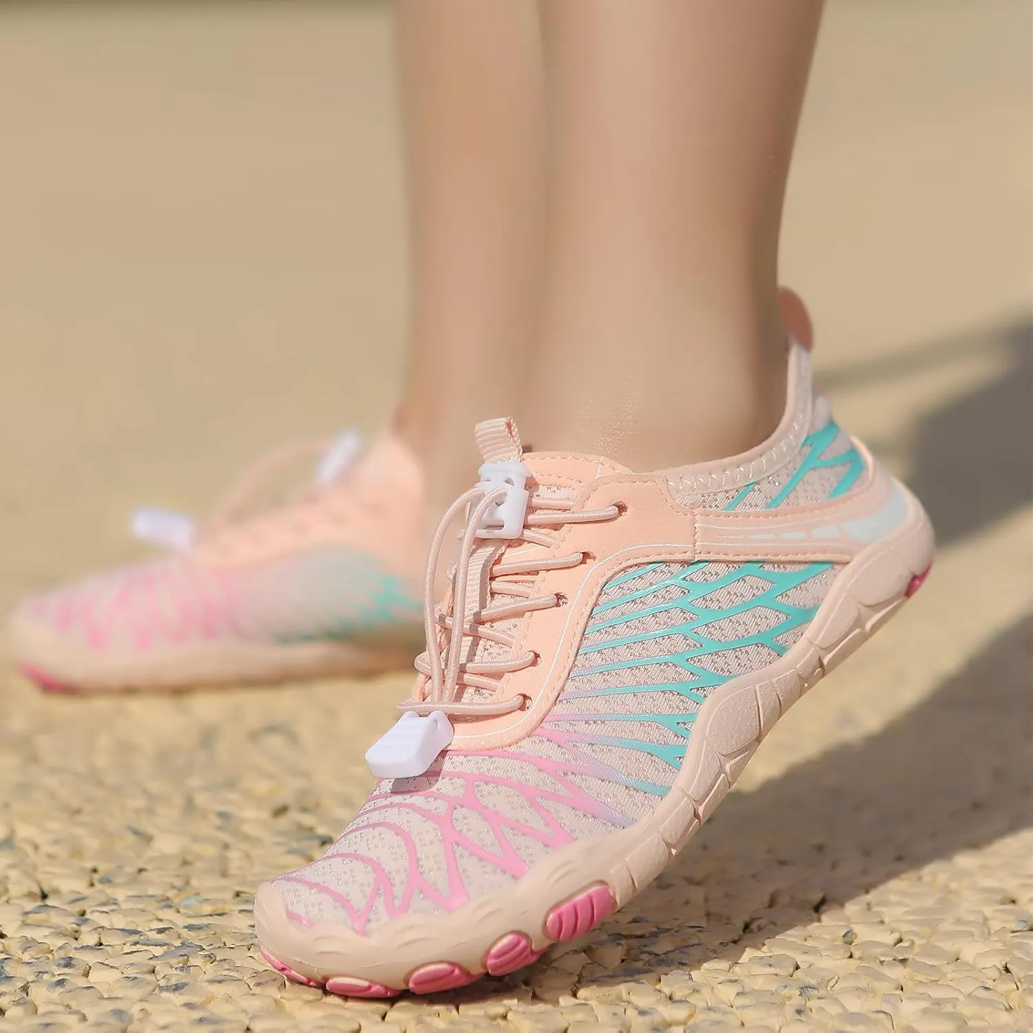 Kids Barefoot Shoes Toddler Boys Girls Sneakers Comfort Anti-Slip Walking Shoes Wide Toe Box Quick Dry Lightweigt Waterproof Breathable Shoes Non-Slip Hiking Footwear Shoes Barefoot Sneakers