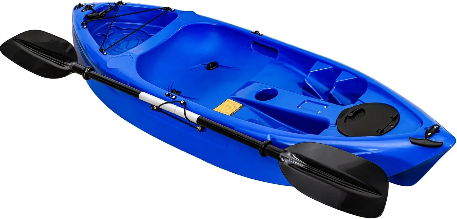 Kids Youth Kayak, 7FT Sit on Top Fishing Kayak for Kids Child with Paddle, Capacity of 88LBS, Hard Shell Recreational Ocean Kayak Boat