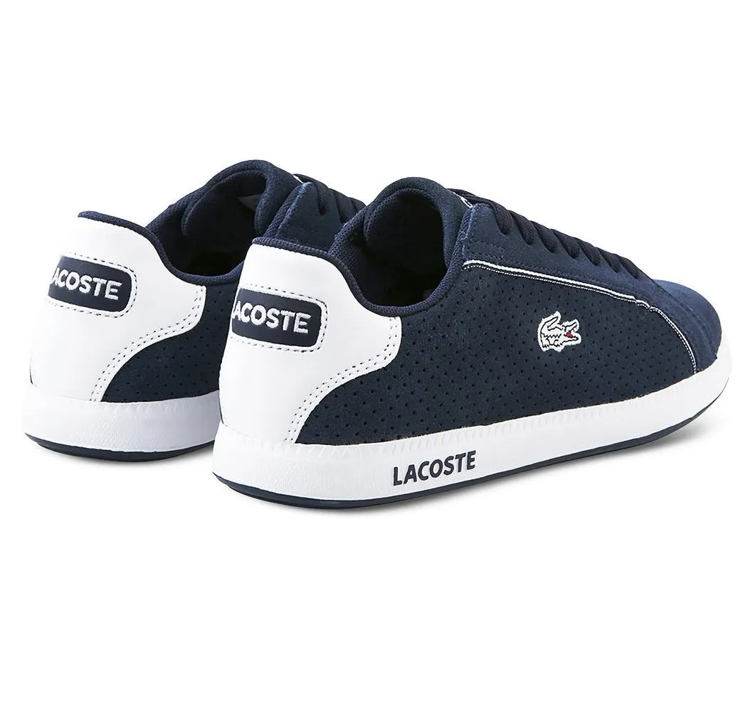 Lacoste Navy Suede Graduate Trainer