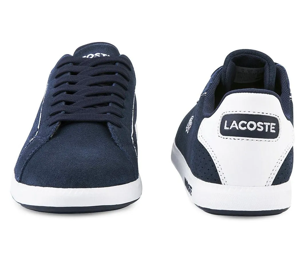 Lacoste Navy Suede Graduate Trainer