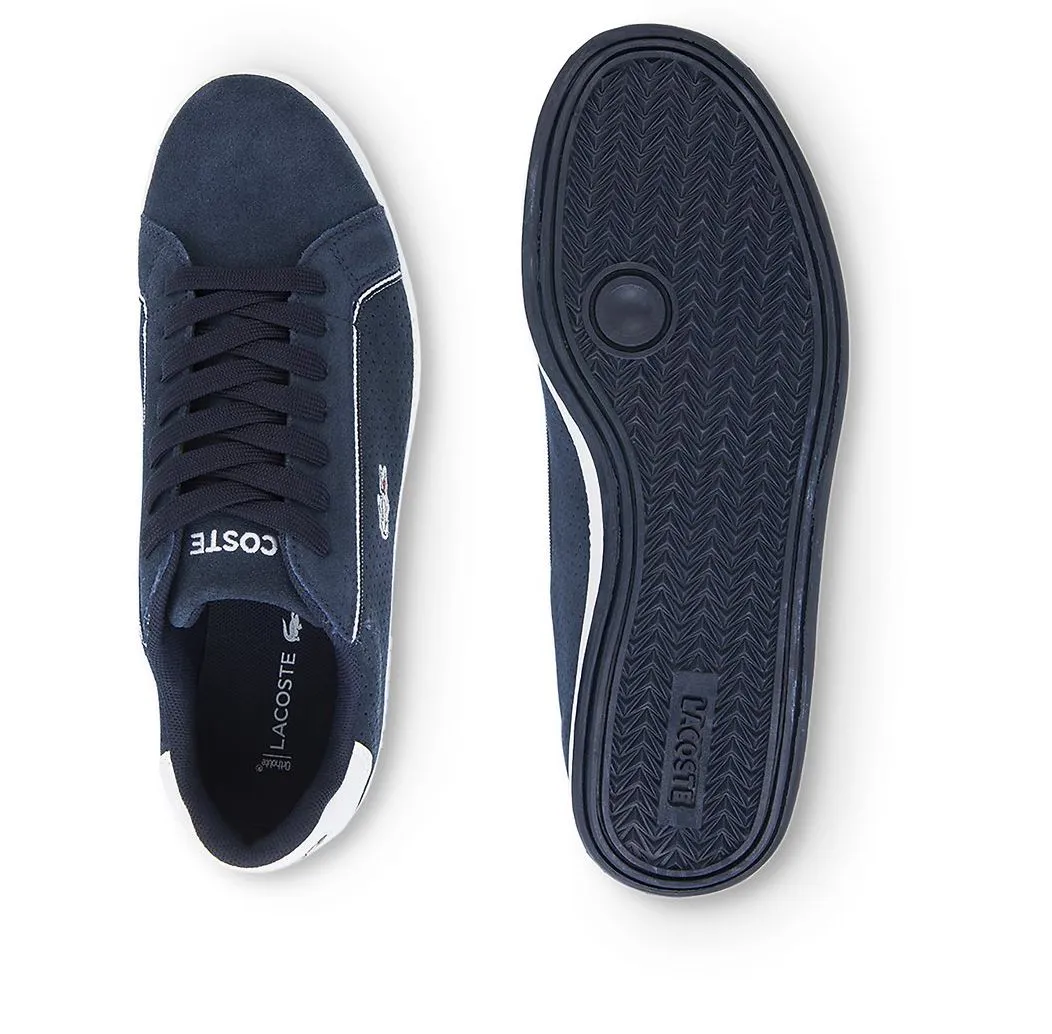 Lacoste Navy Suede Graduate Trainer
