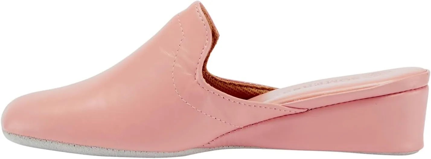 Lamo Somersby Blanche Women's Slippers, Slip-On Leather House Slippers for Women – Wide Width