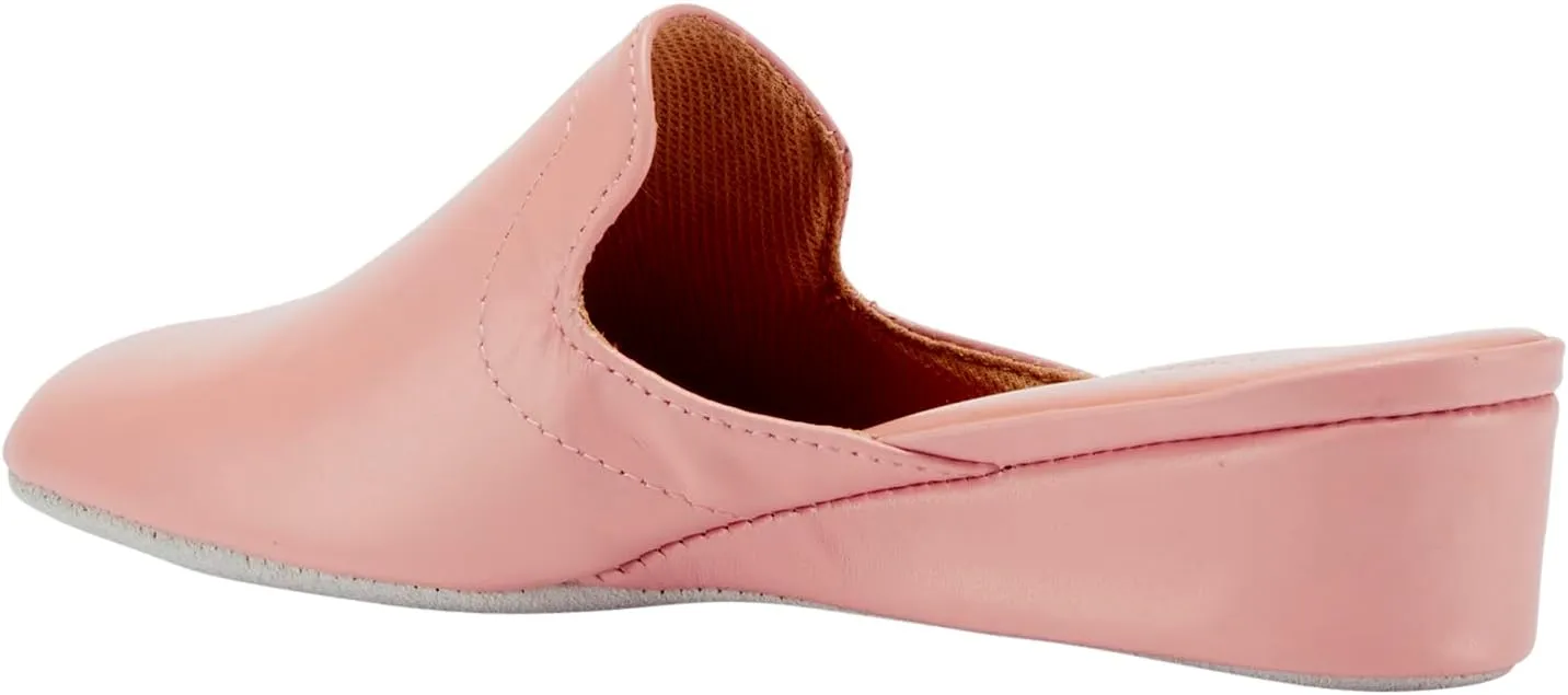 Lamo Somersby Blanche Women's Slippers, Slip-On Leather House Slippers for Women – Wide Width