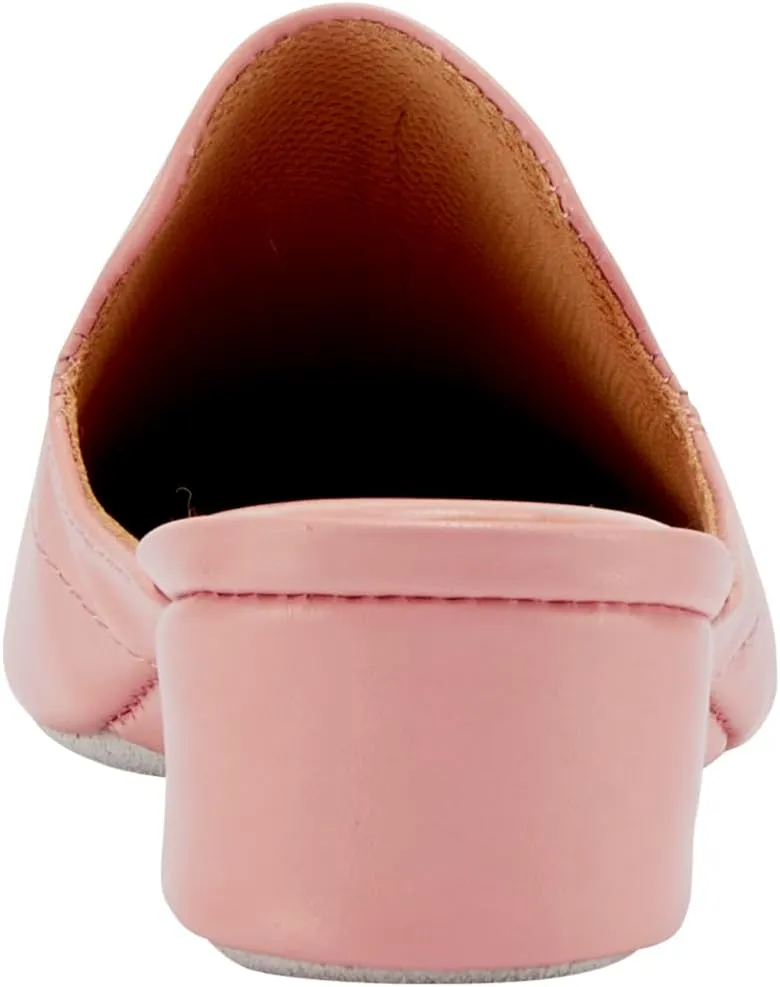 Lamo Somersby Blanche Women's Slippers, Slip-On Leather House Slippers for Women – Wide Width