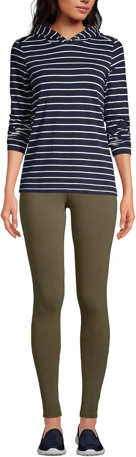 Lands' End Women's Starfish Mid Rise Knit Leggings