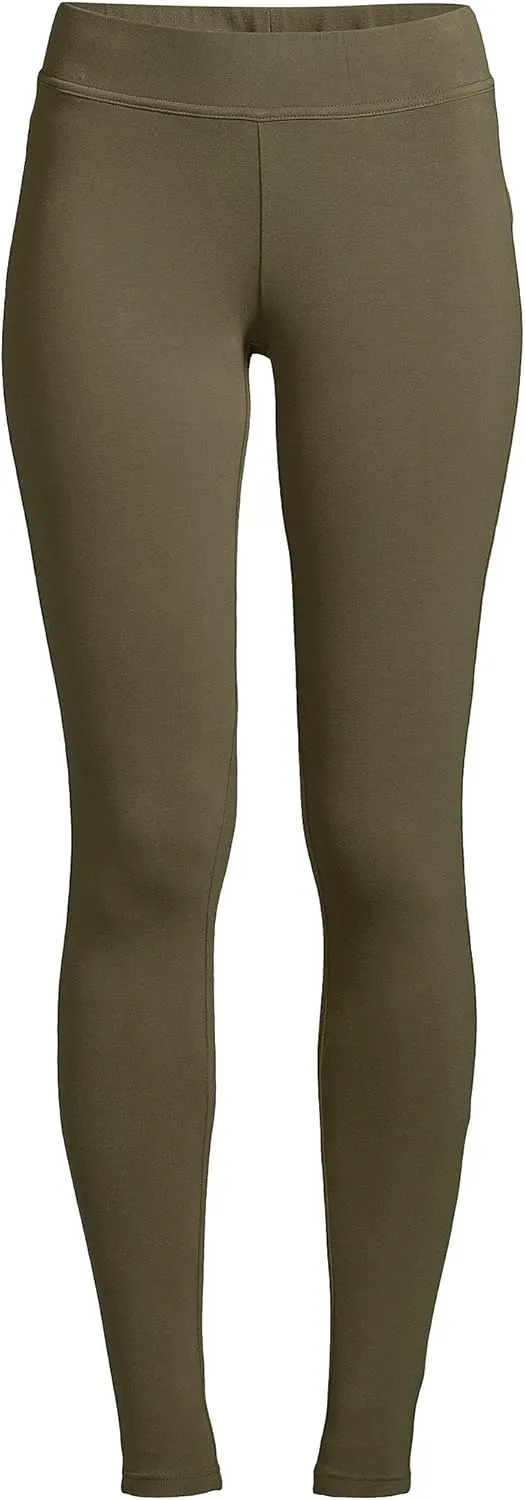 Lands' End Women's Starfish Mid Rise Knit Leggings