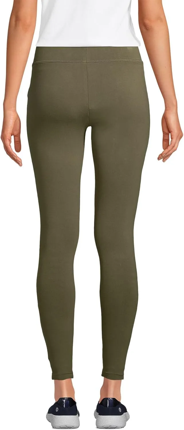Lands' End Women's Starfish Mid Rise Knit Leggings