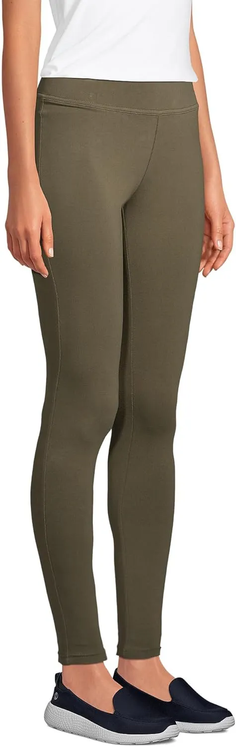 Lands' End Women's Starfish Mid Rise Knit Leggings