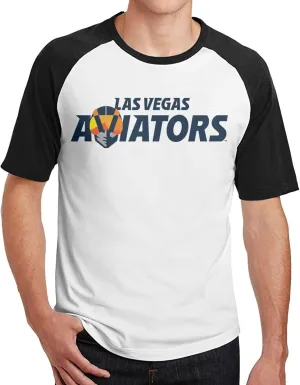Las Vegas Aviators Men's Round Neck Cotton Baseball Short Sleeve T-Shirts