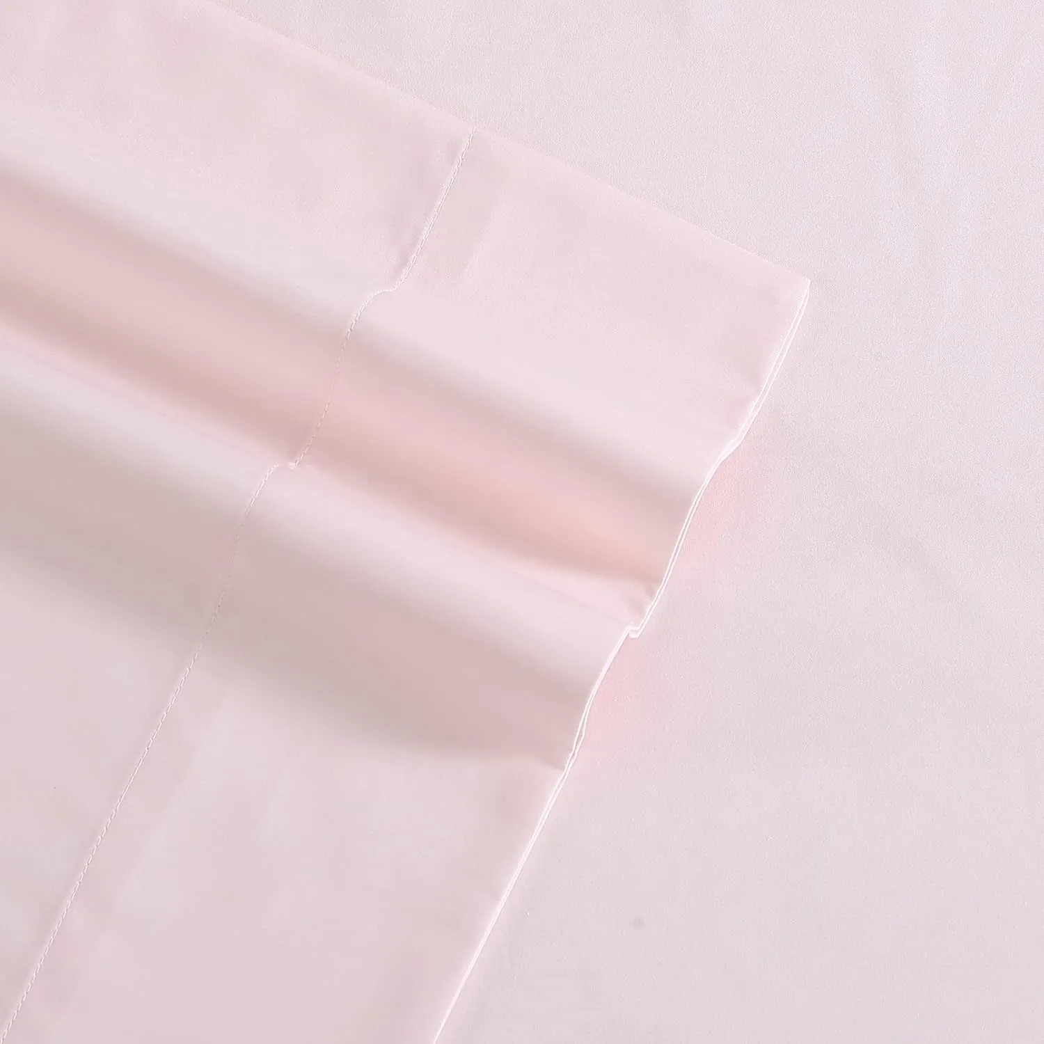 Laura Ashley- Queen Sheet Set, Luxury Sateen Cotton Bedding, 800 Thread Count, Soft & Smooth Home Decor (Solid Pink, Queen)