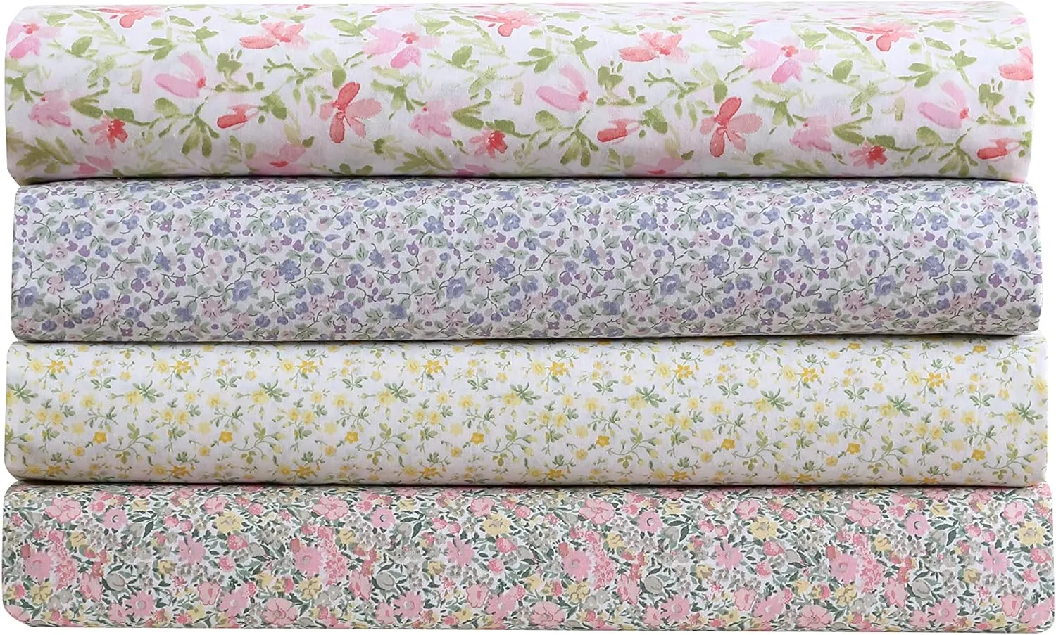 Laura Ashley - Twin XL Bed Sheets, Cotton Percale Bedding Set, Lightweight & Breathable, Dorm Essentials (Lovestone Pink)