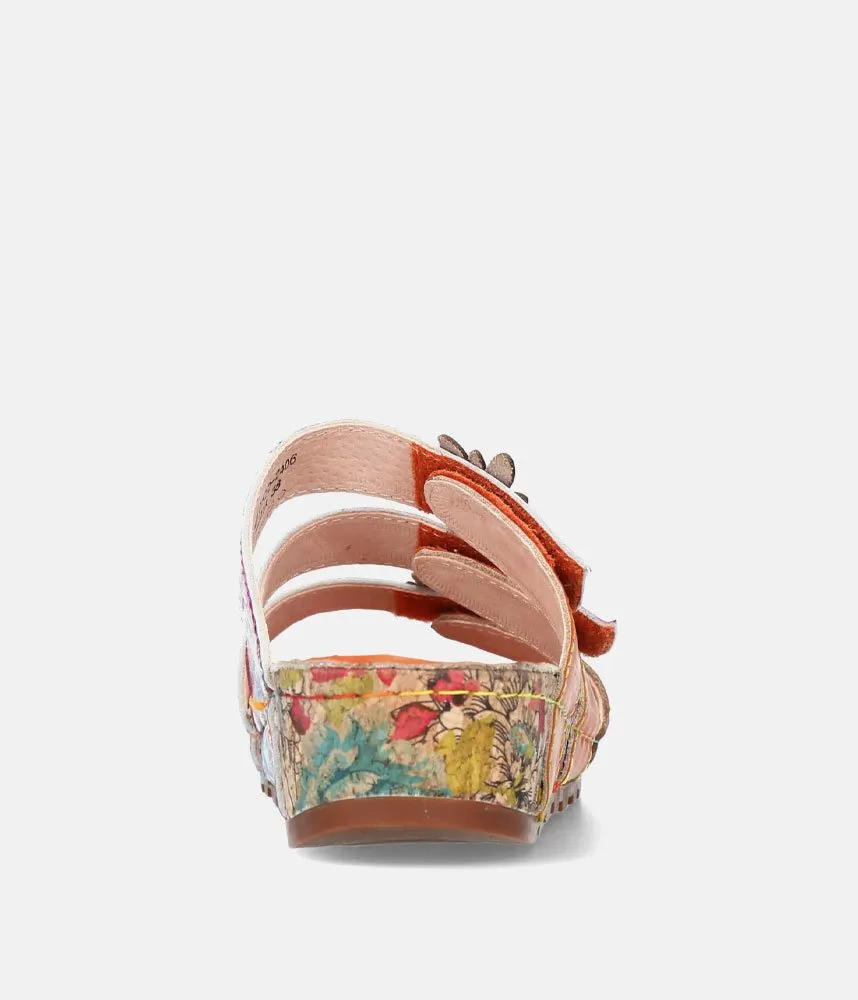 Laura Vita Gorgeous Floral Mule Sandal