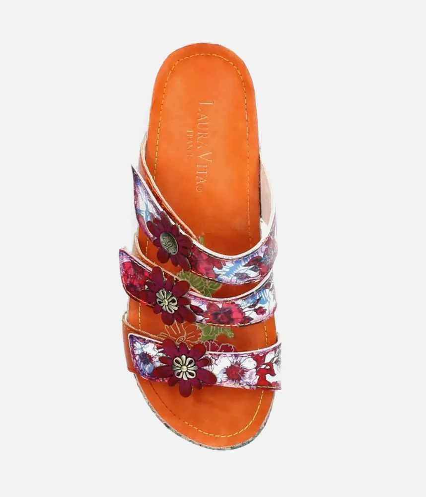 Laura Vita Gorgeous Floral Mule Sandal