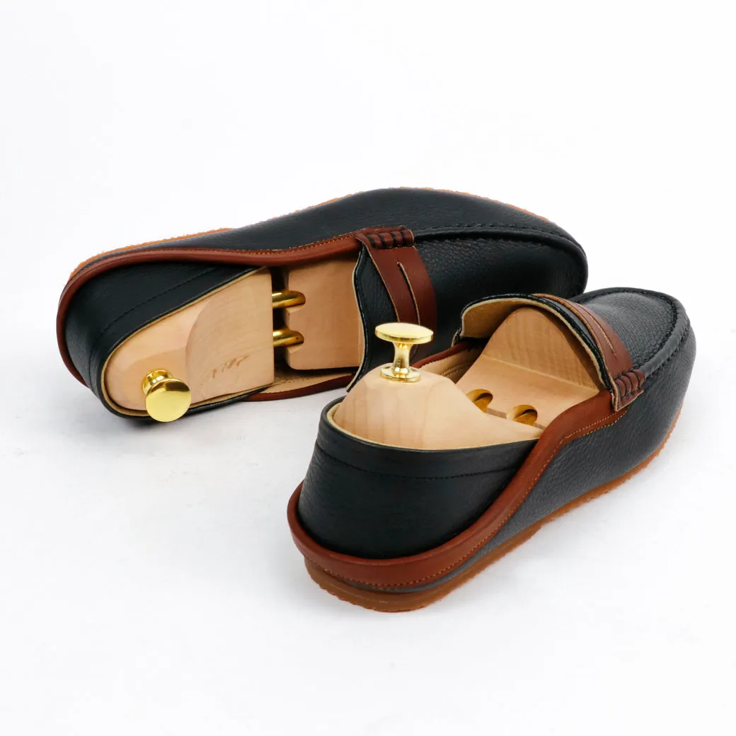 Libero Loafer Brown Strike Wrinkle Soft Black & Brown