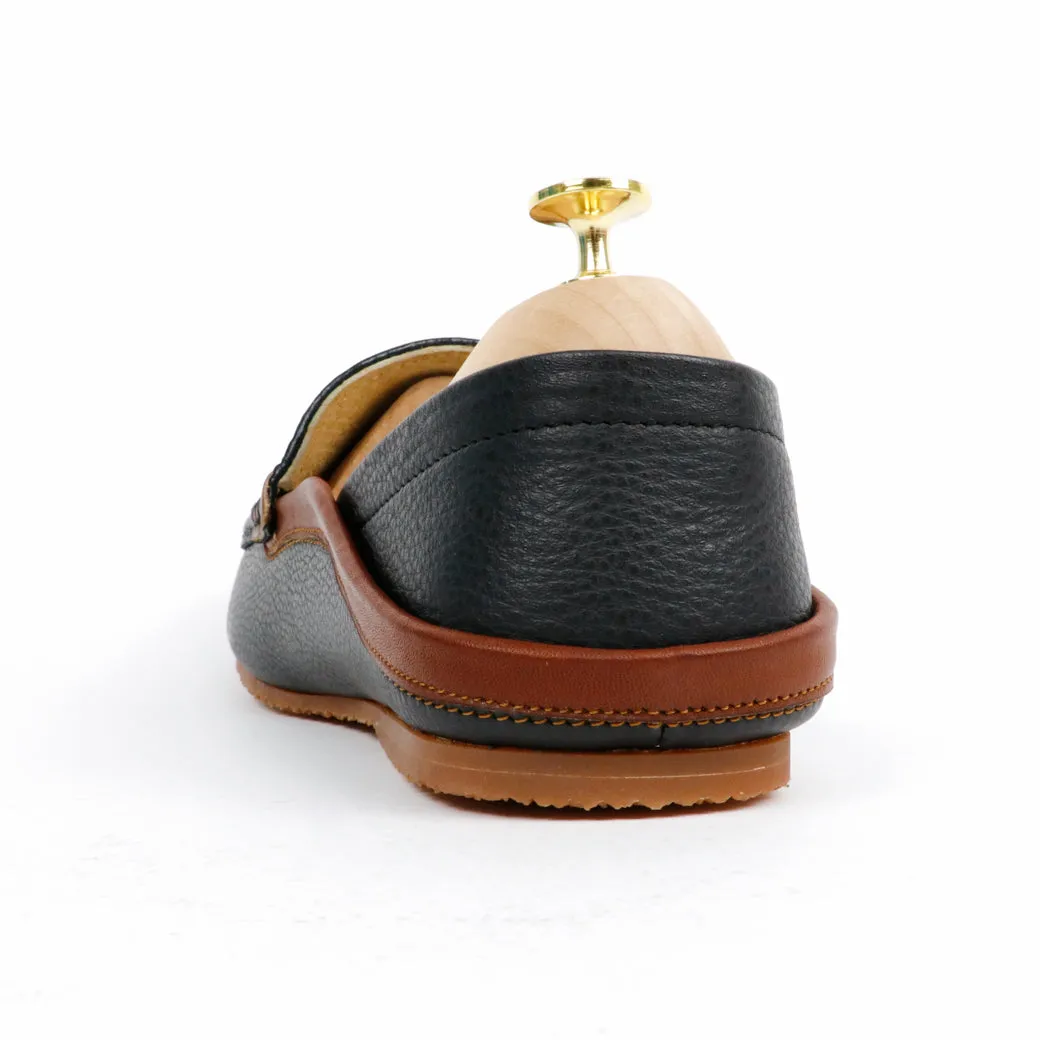 Libero Loafer Brown Strike Wrinkle Soft Black & Brown