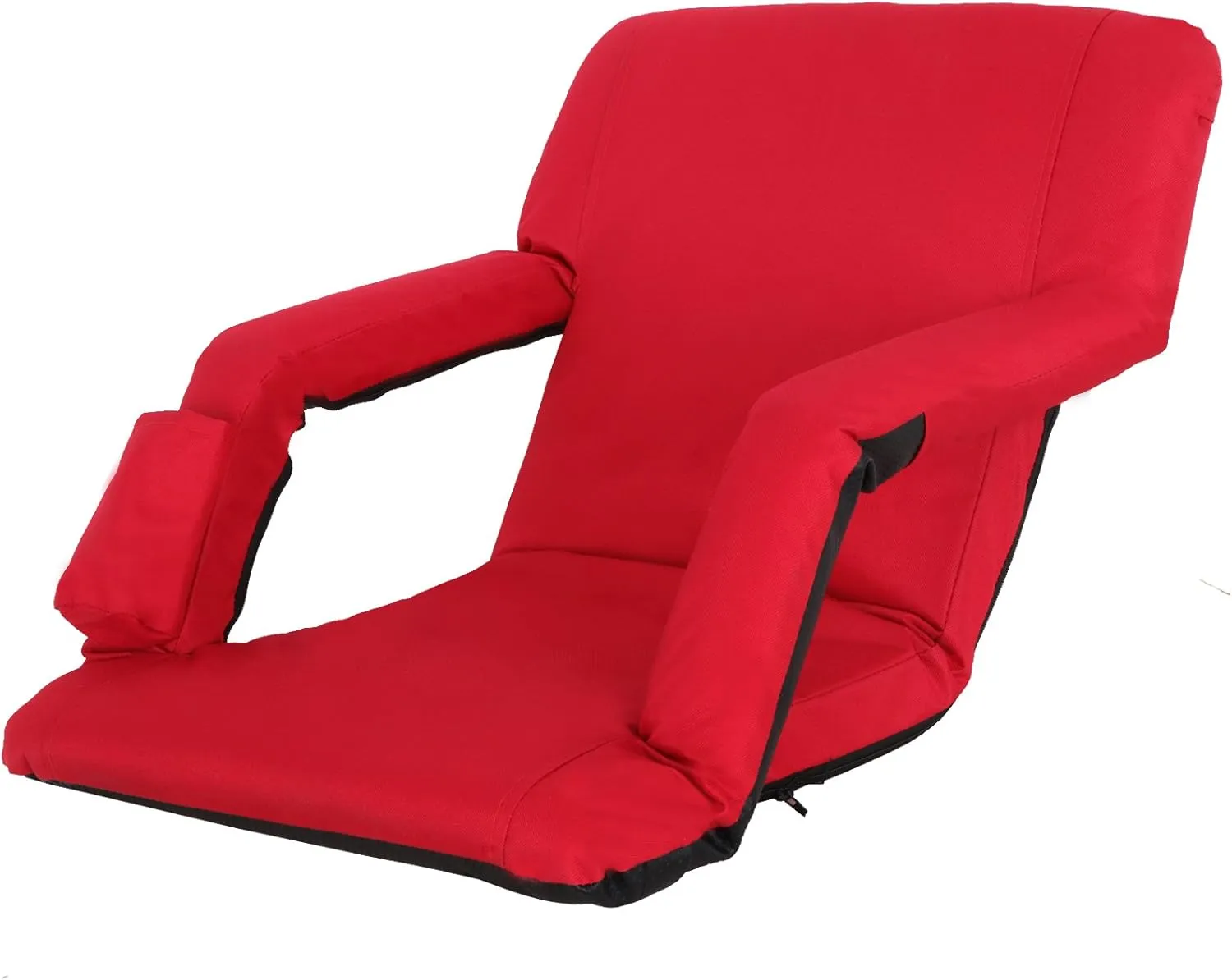 Lightweight Stadium Seats Reclining Water Resistant Seat with Padded Cushion Backs and Armrest Support for Bleachers or Benches 6 Reclining Positions