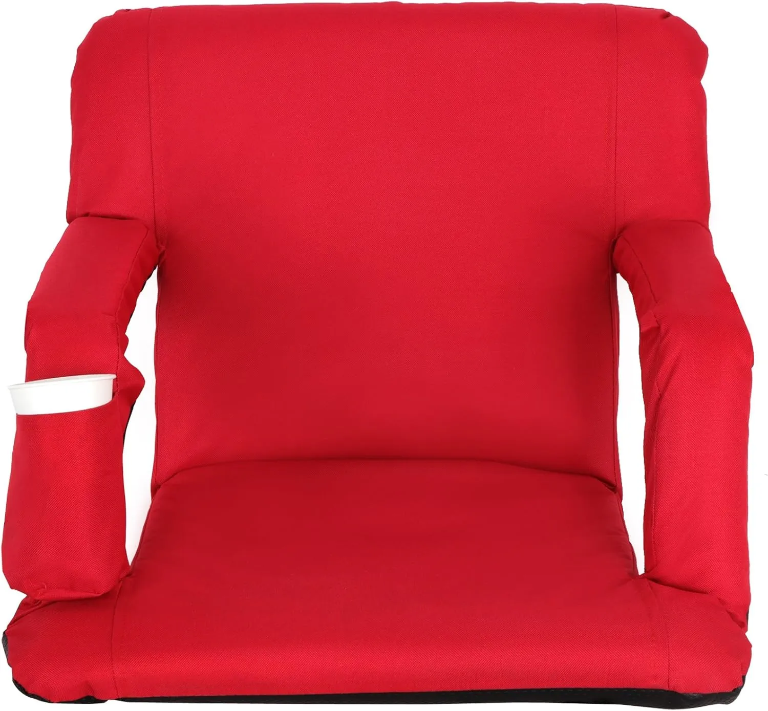Lightweight Stadium Seats Reclining Water Resistant Seat with Padded Cushion Backs and Armrest Support for Bleachers or Benches 6 Reclining Positions