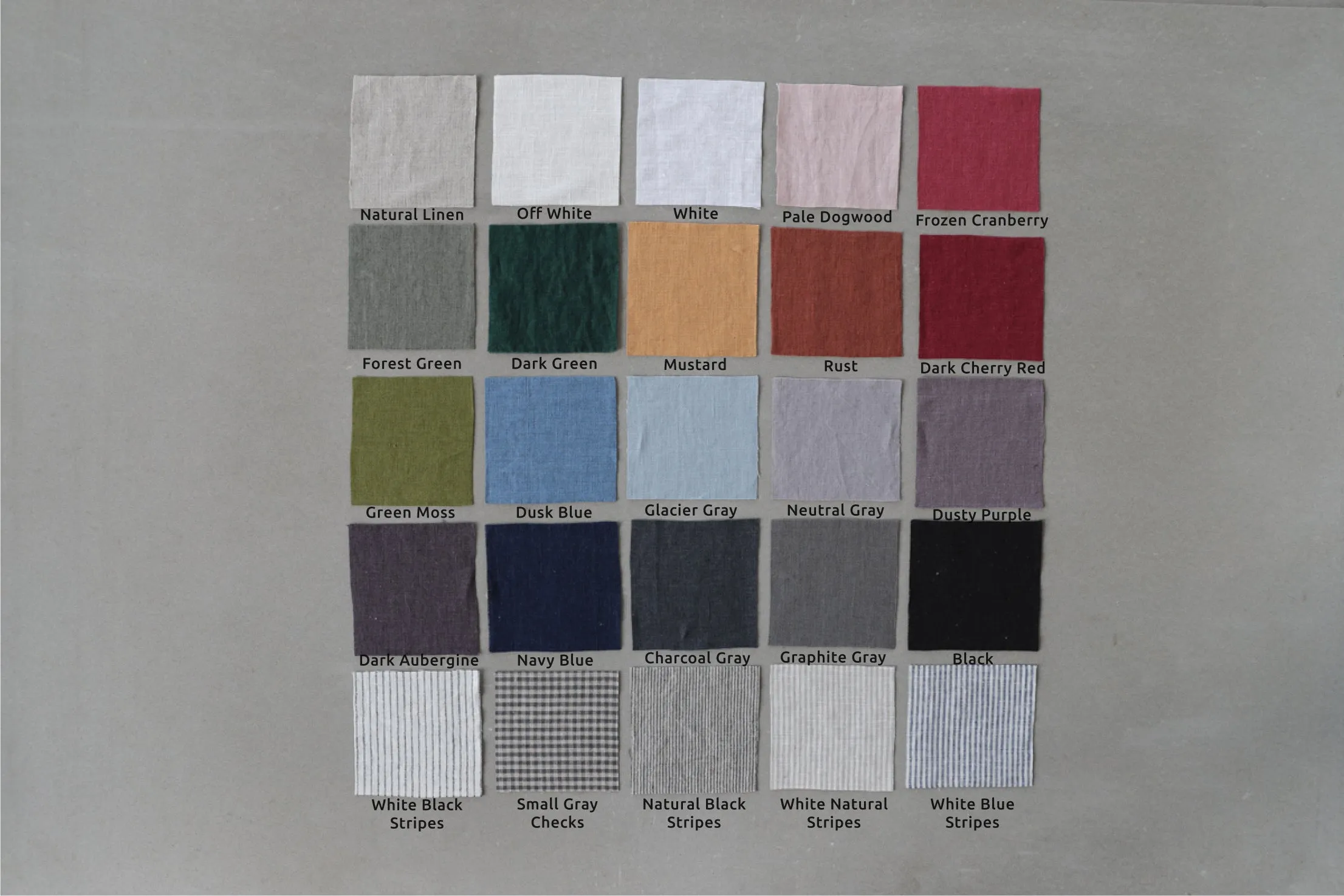 Linen Fitted Sheet Graphite Gray